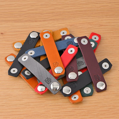 Leather Cord Clips, Set of 3 Genuine Leather Cord Clips for Organizing Cords | Random Colors | Set of 3